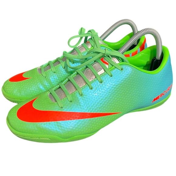 Nike Mens Rare Mercurial Victory IV IC 555614-380 Green Indoor Soccer Size 8 - Picture 1 of 10